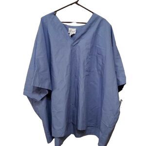 Ams  Scrub Top Large Ceil Blue